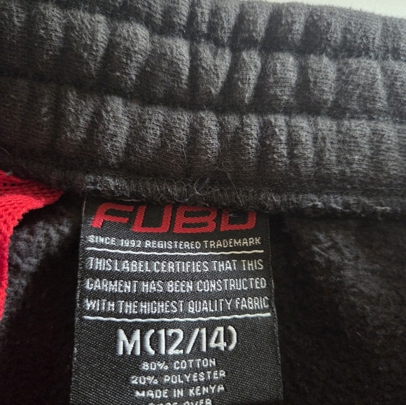 Fubu Kid's Black and Red Cargo Shorts Sz.12-14 M - Picture 5 of 8